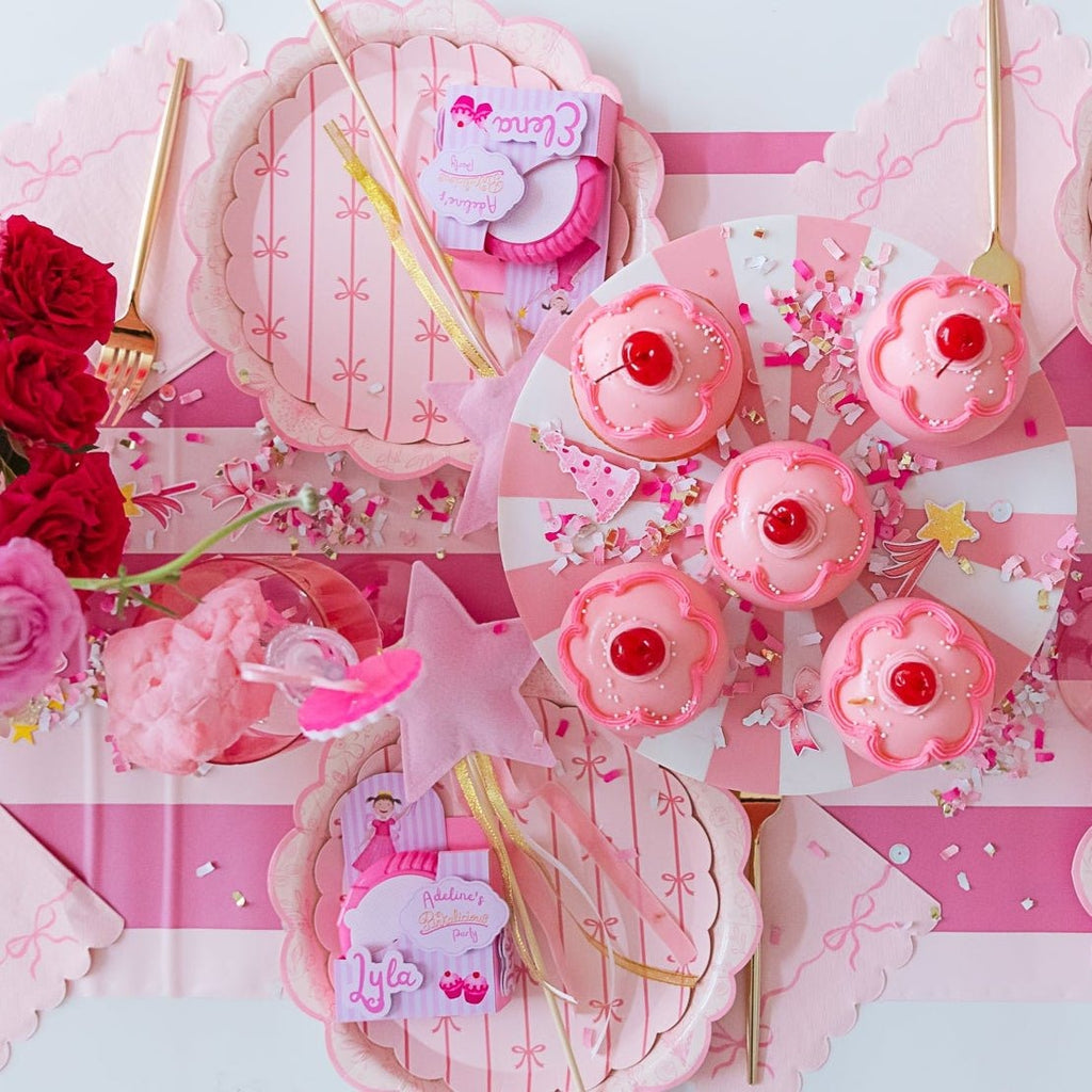 Petal Pink Signature Bow Small Plates