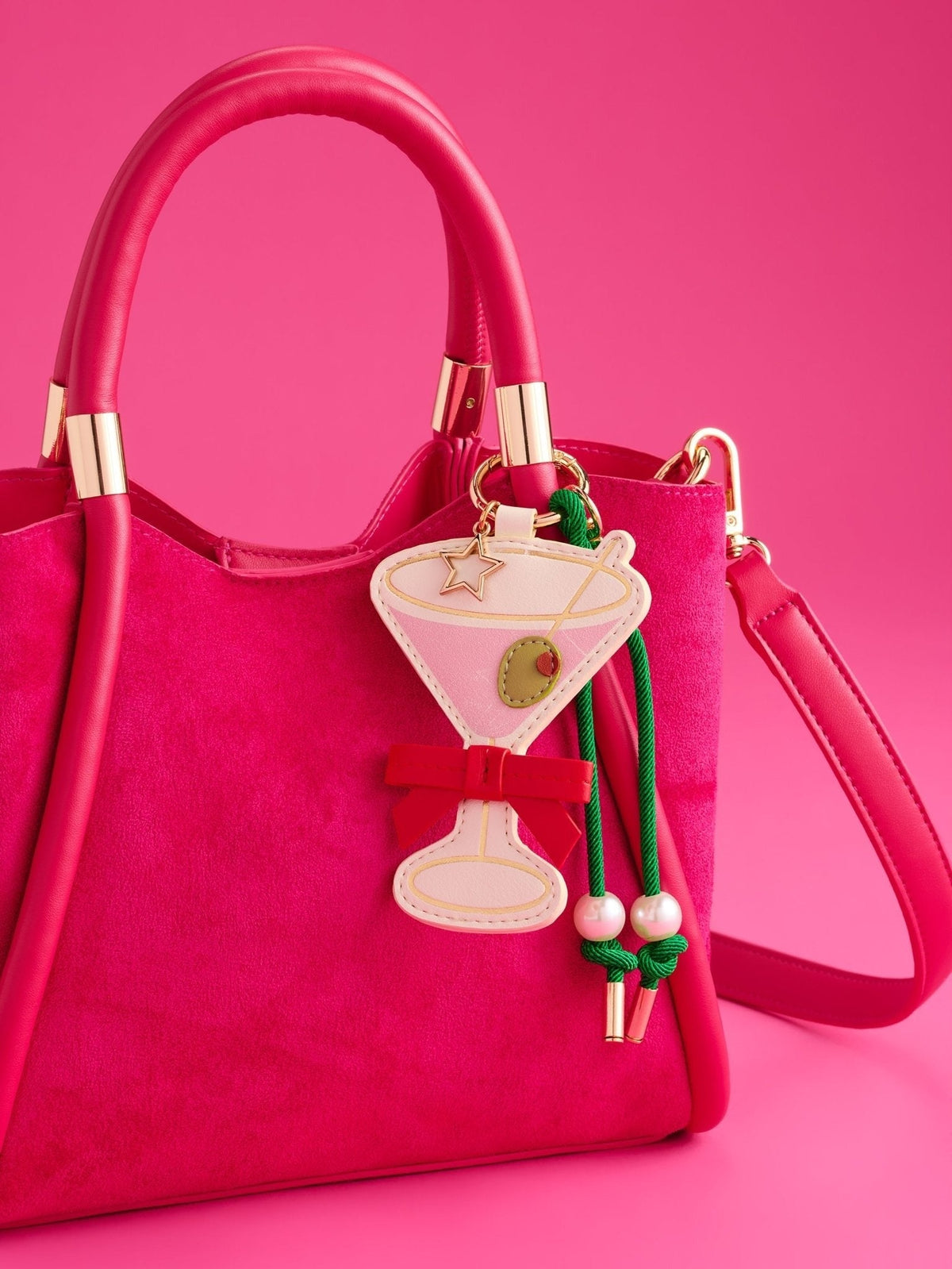 Shiraleah Martini Bag Charm/Key Ring, Multi