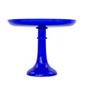 Royal Blue Glass Cake Stand