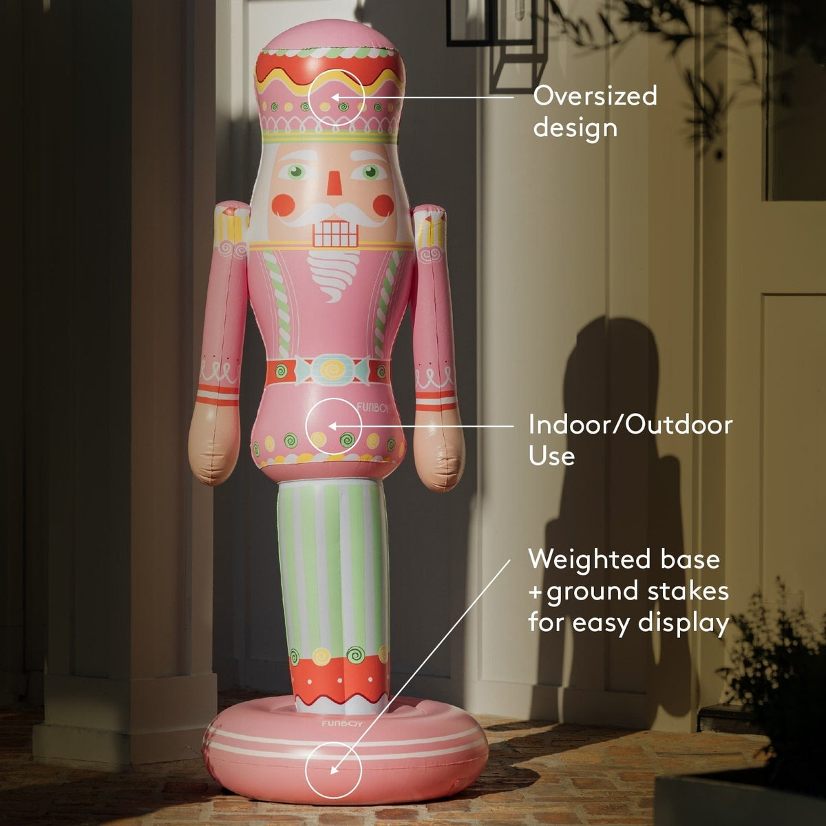 Large Inflatable Pink Nutcracker