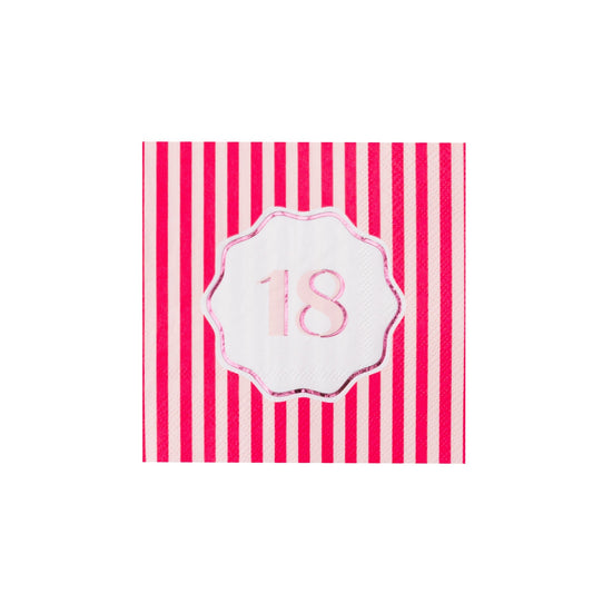 18th Birthday Cocktail Napkins