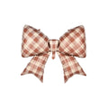 Gingham Brown Bow Foil Balloon