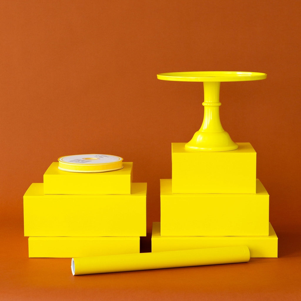 Yellow Display Box Risers