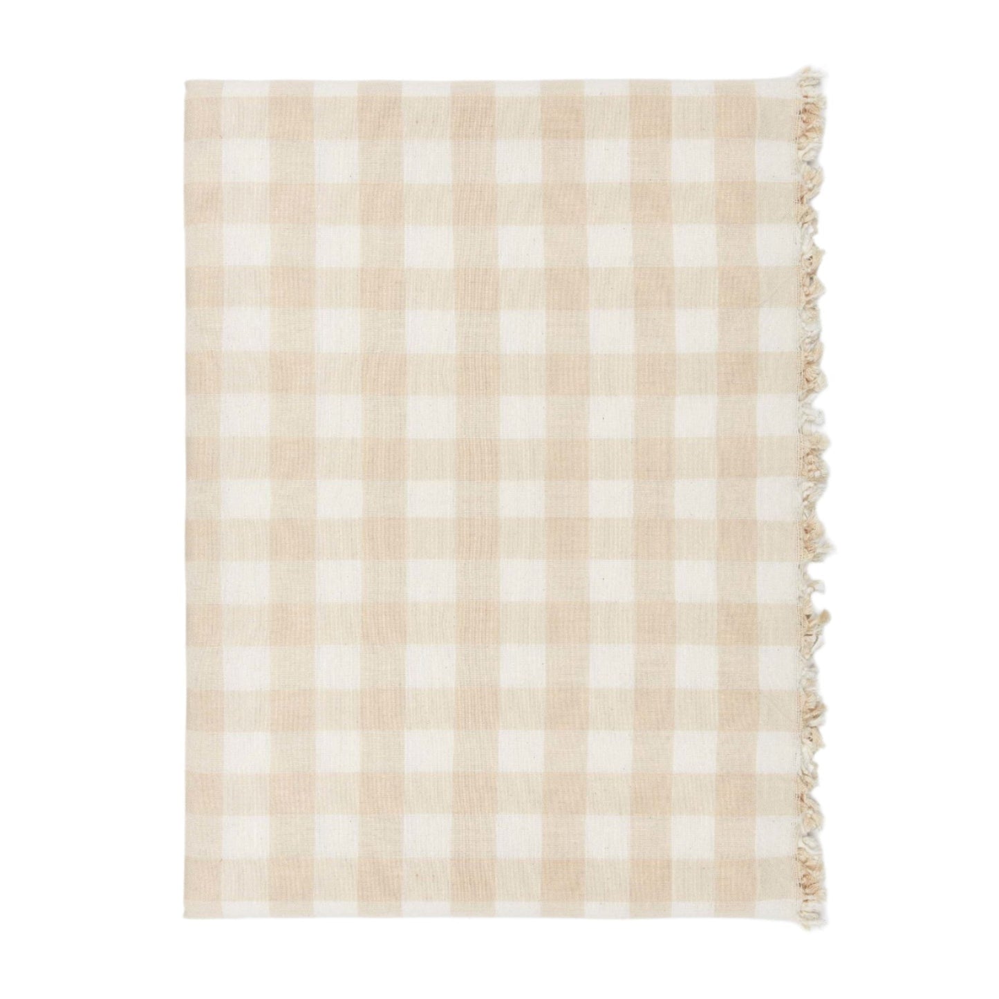 Gingham Cream Tablecloth