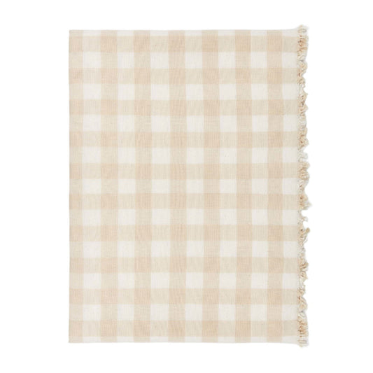 Gingham Cream Tablecloth