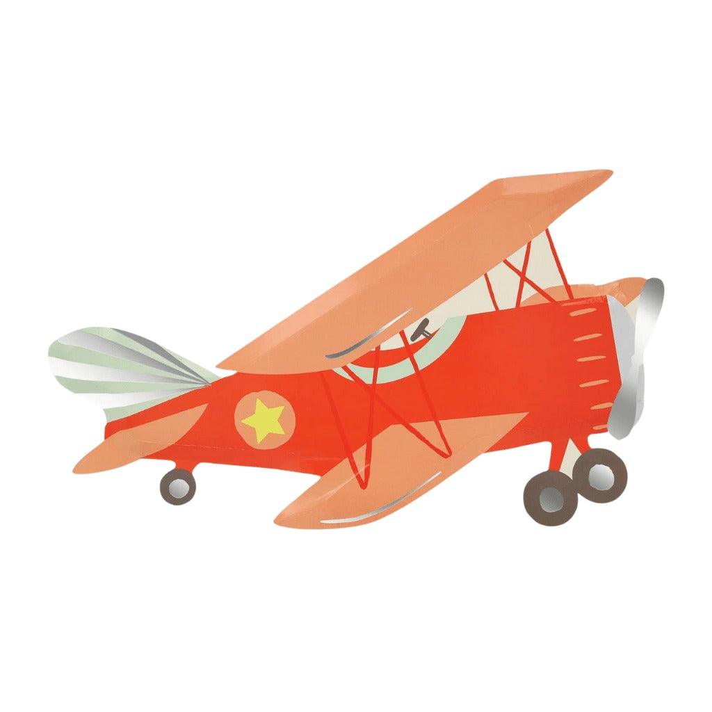 Vintage Airplane Shaped Plates