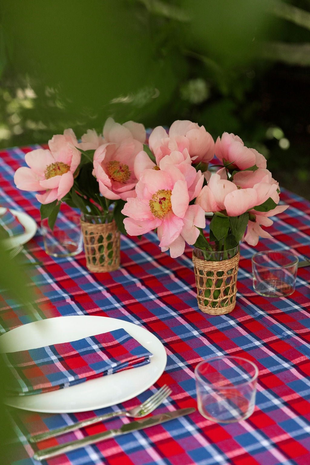 Betty Plaid Red Napkins