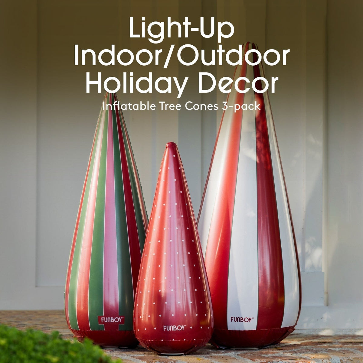 Inflatable Holiday Tree Cones