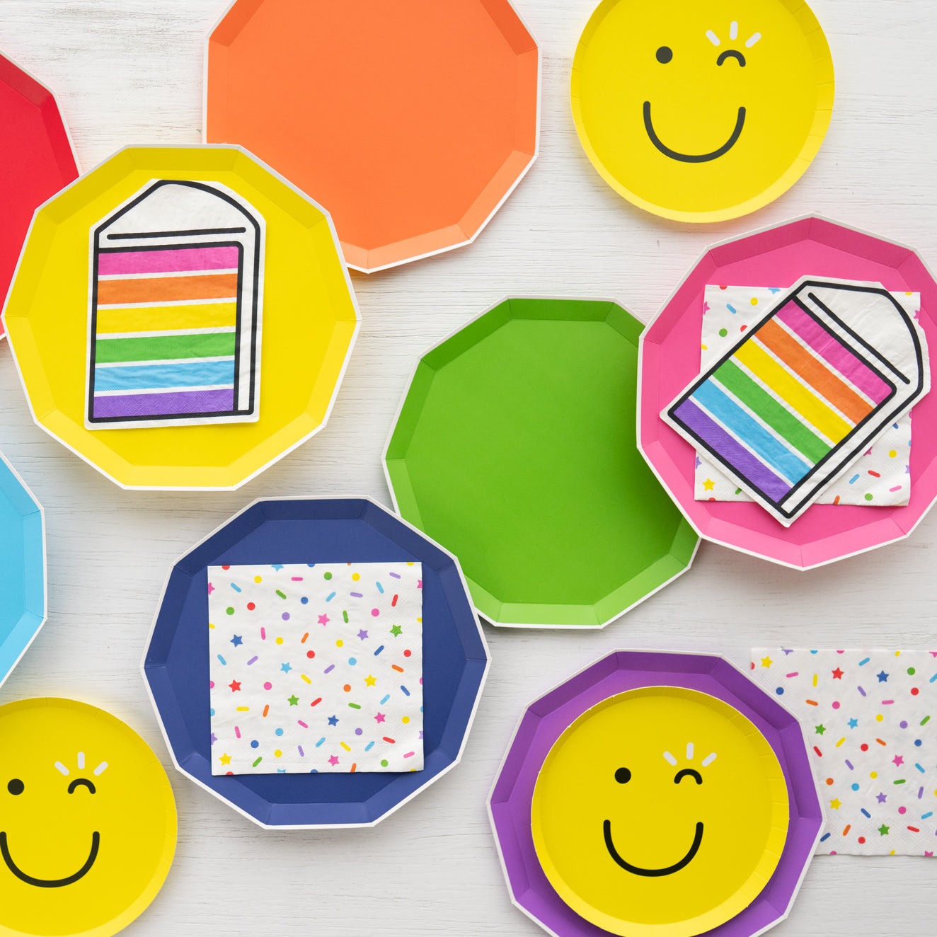 Sprinkles & Smiles Cake Slice Die Cut Napkins