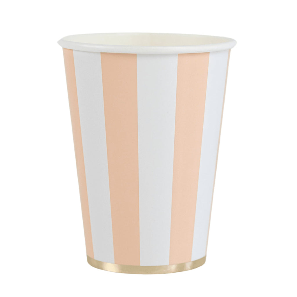 Sweet Peach Signature Cabana Stripe Cups