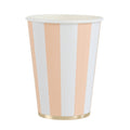 Sweet Peach Signature Cabana Stripe Cups