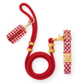 Red Gingham Collar Walk Set