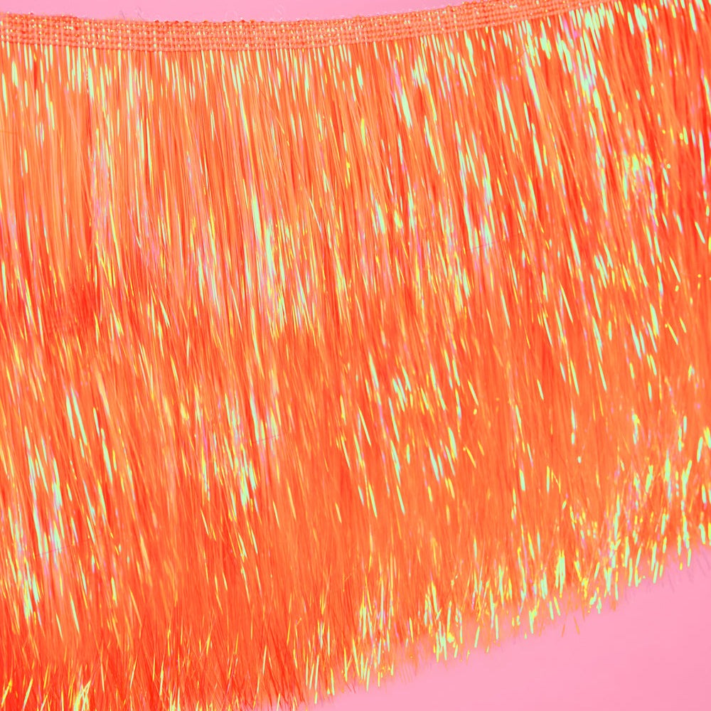 Showgirl Orange Fringe Banner