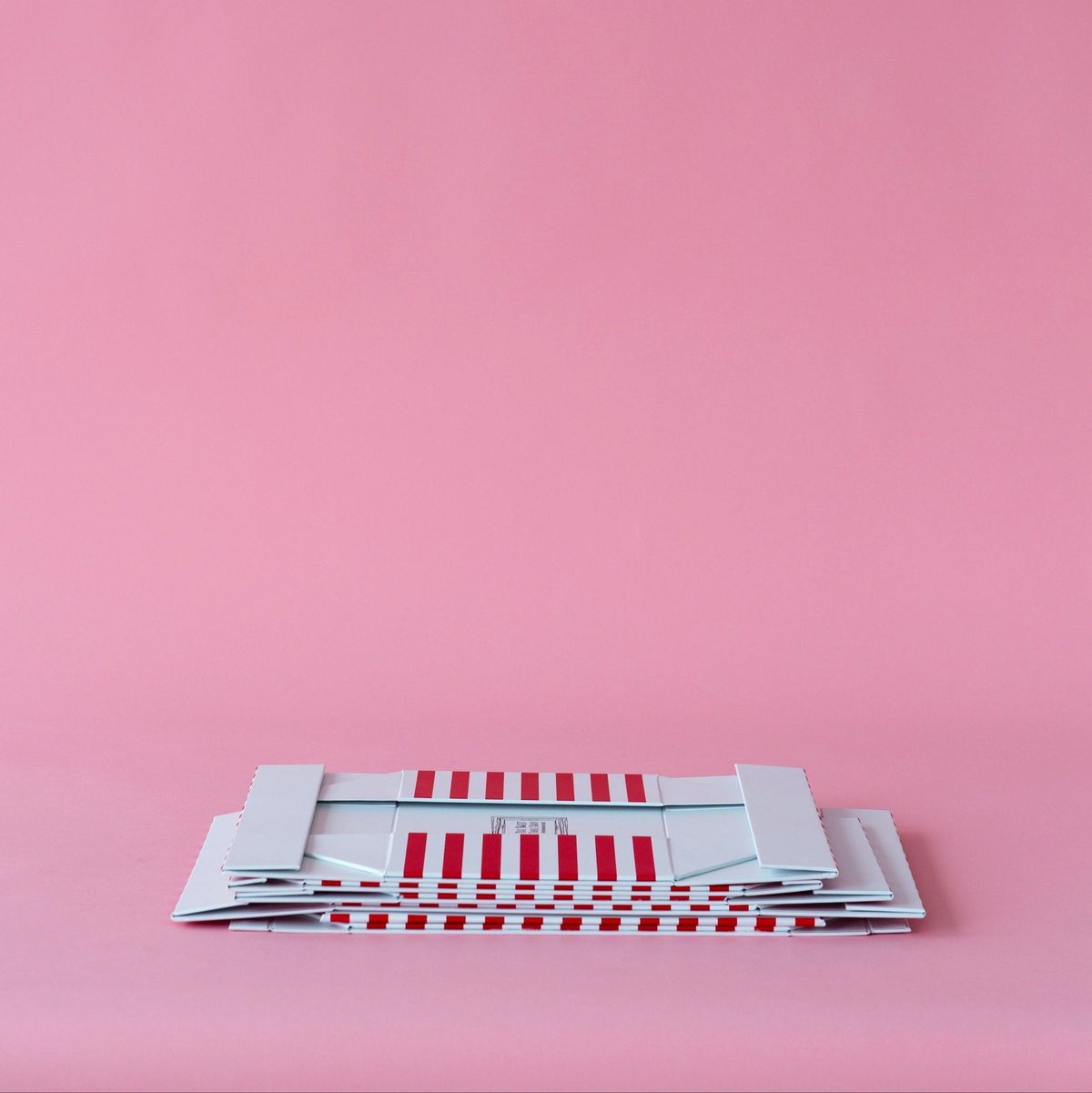 Cherry Red Cabana Stripe Display Box Risers
