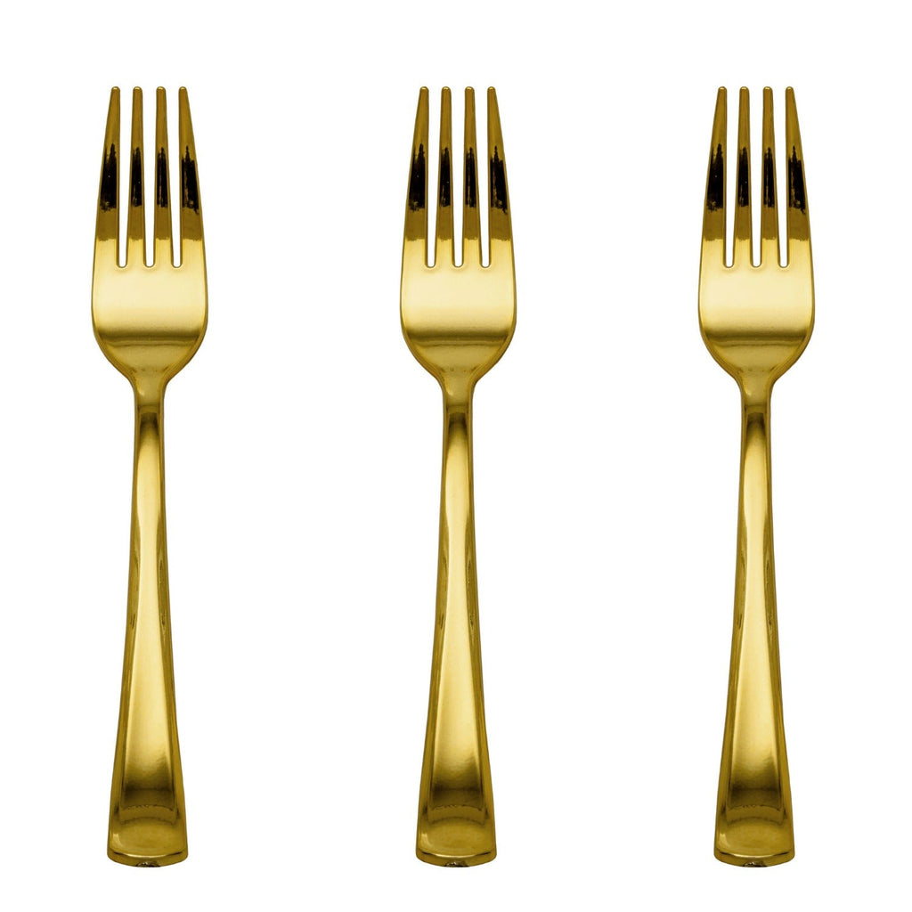Gold Plastic Forks