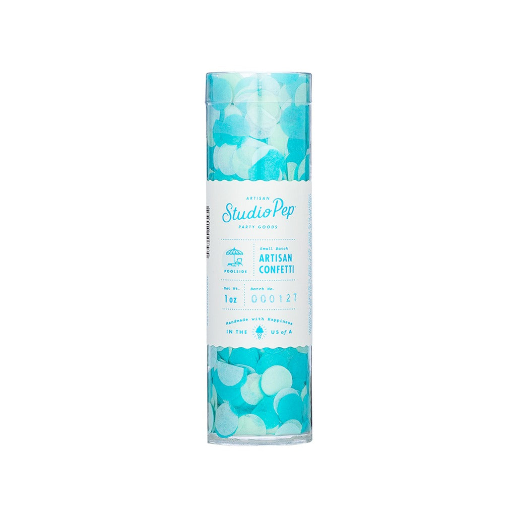 Poolside Blue Confetti