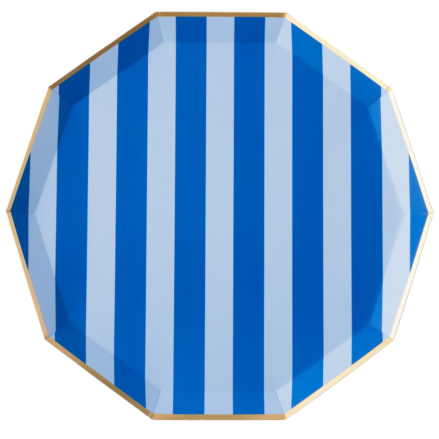 Light & Dark Blue Signature Cabana Stripe Large Plates