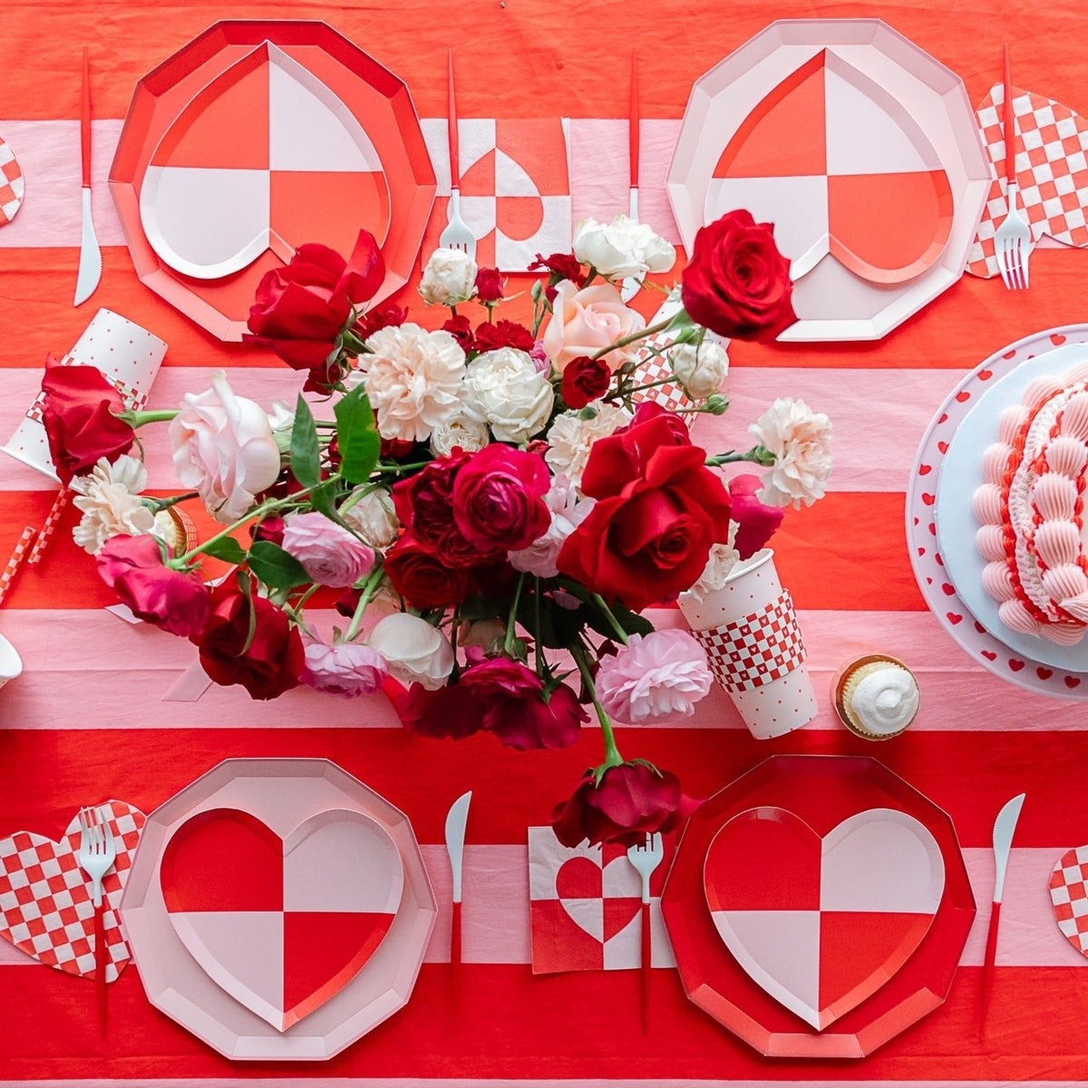 Check Mate Heart Shaped Plates