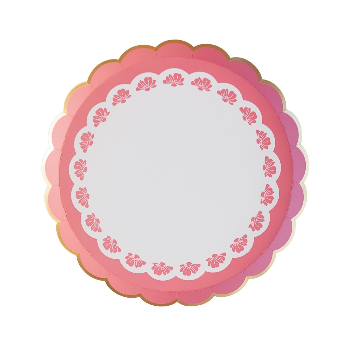 Petal Pink Elegant Floral Dessert Plates