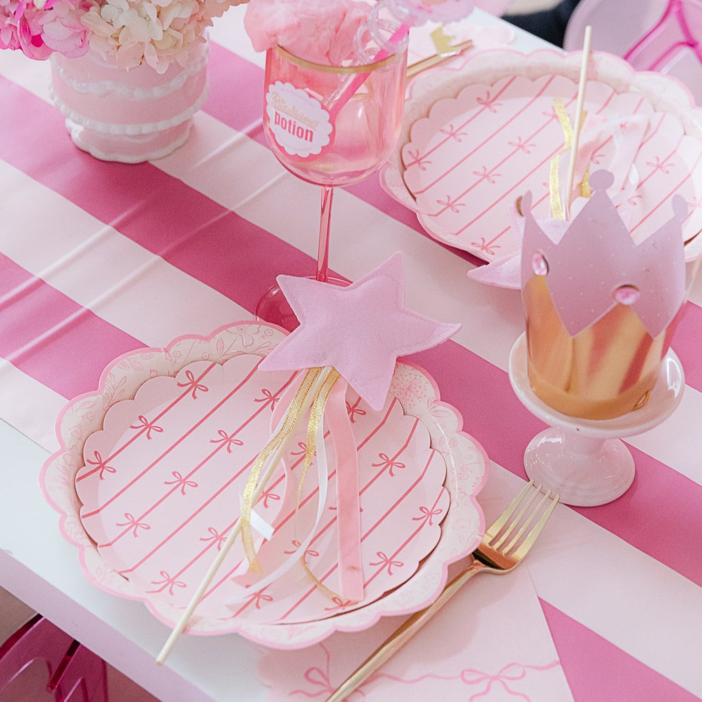Petal Pink Signature Bow Small Plates