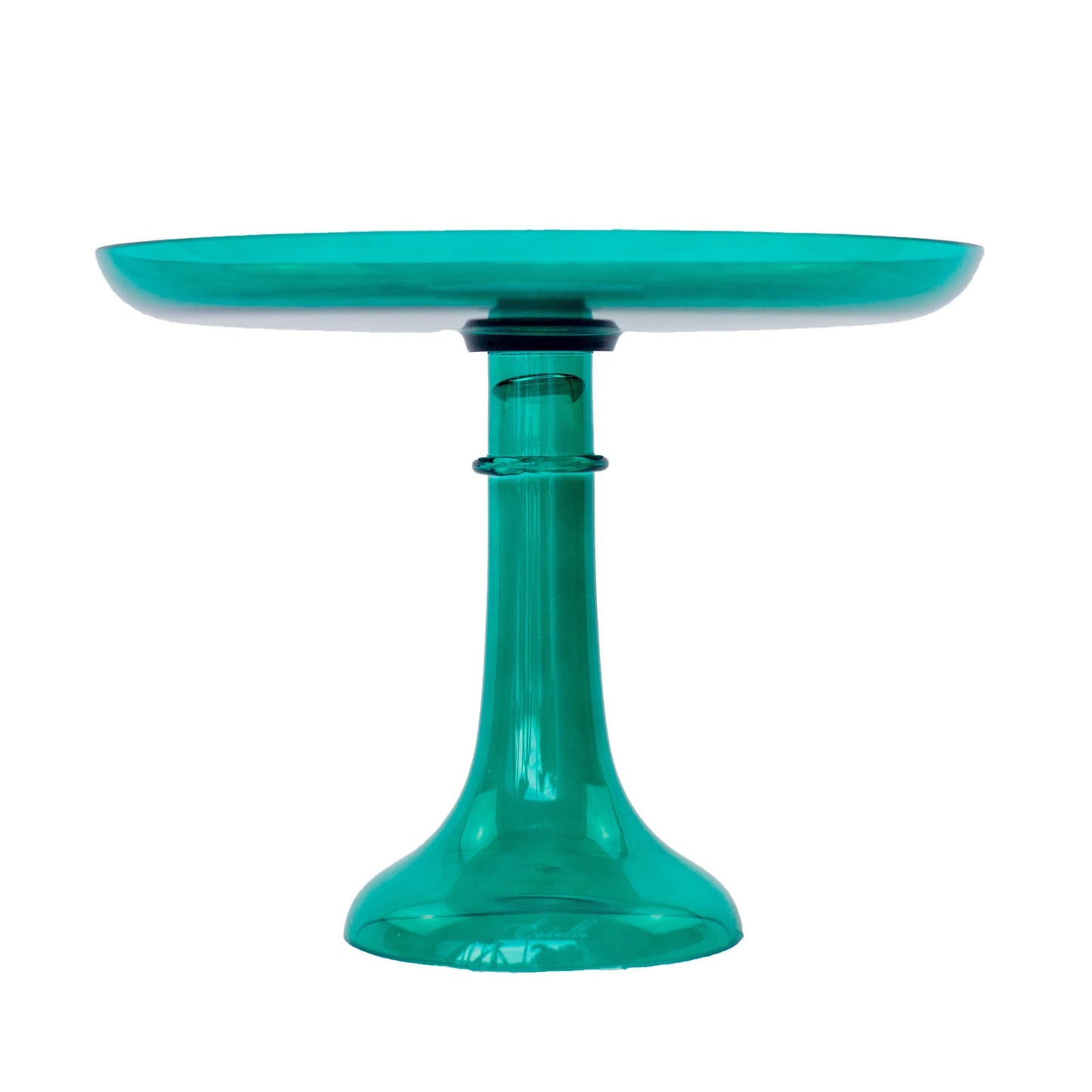 Emerald Green Glass Cake Stand
