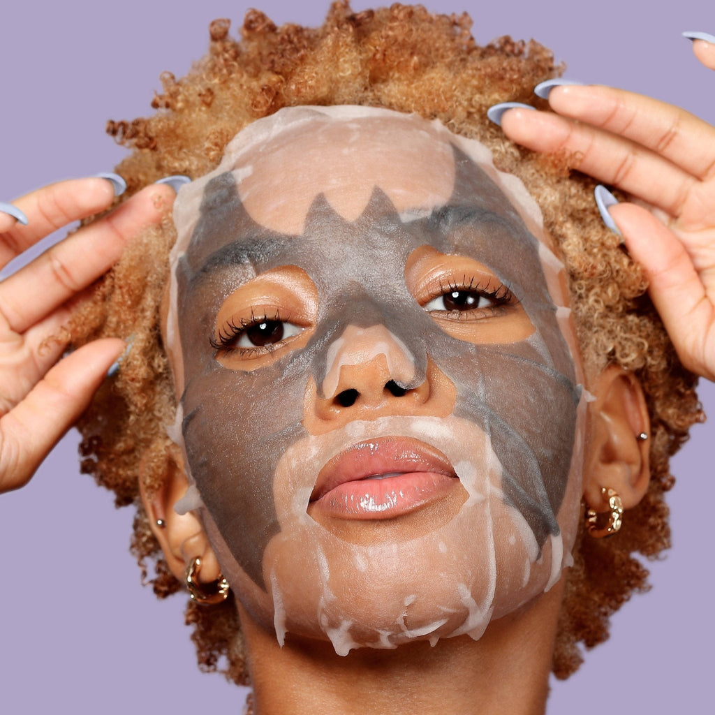 Charcoal Bat Halloween Face Mask