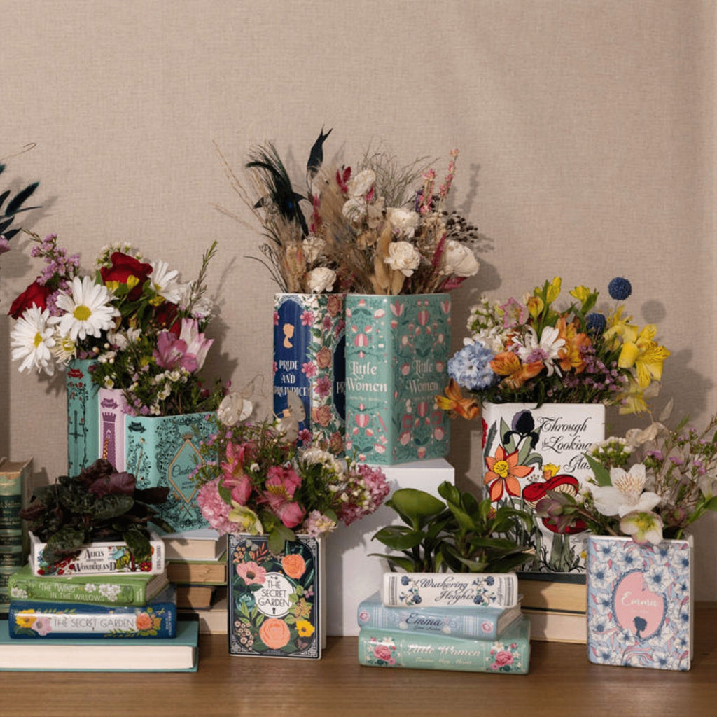 Pastel Classics Stacked Books Planter