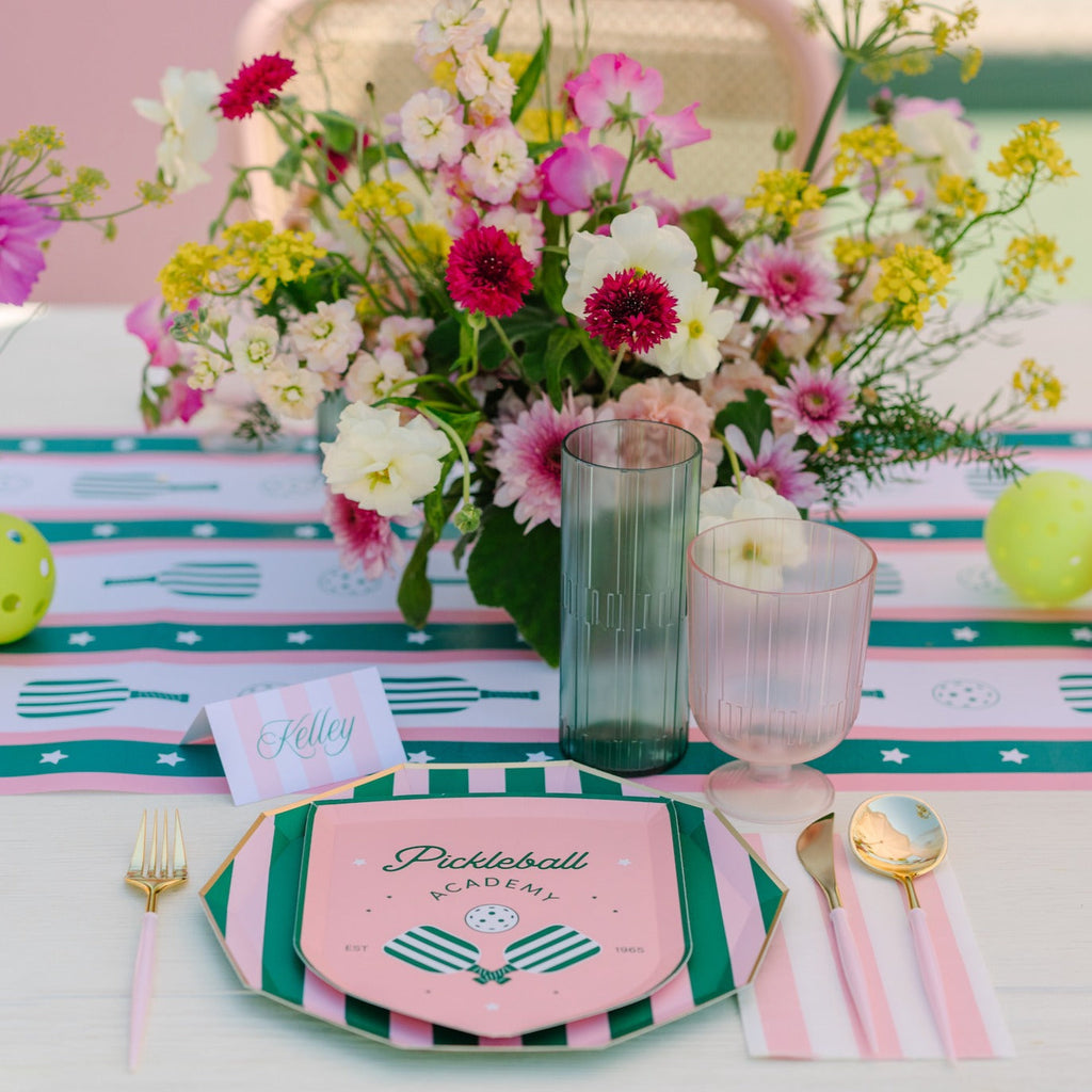 Petal Pink Signature Cabana Stripe Guest Towels