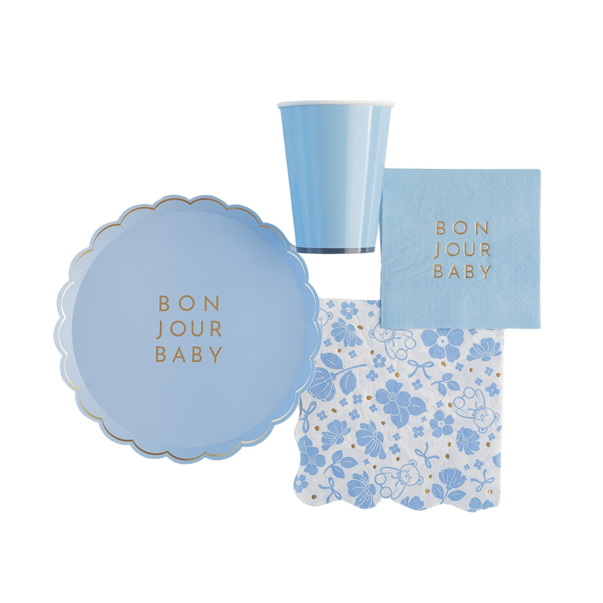 Bonjour Baby Sky Blue Small Plates