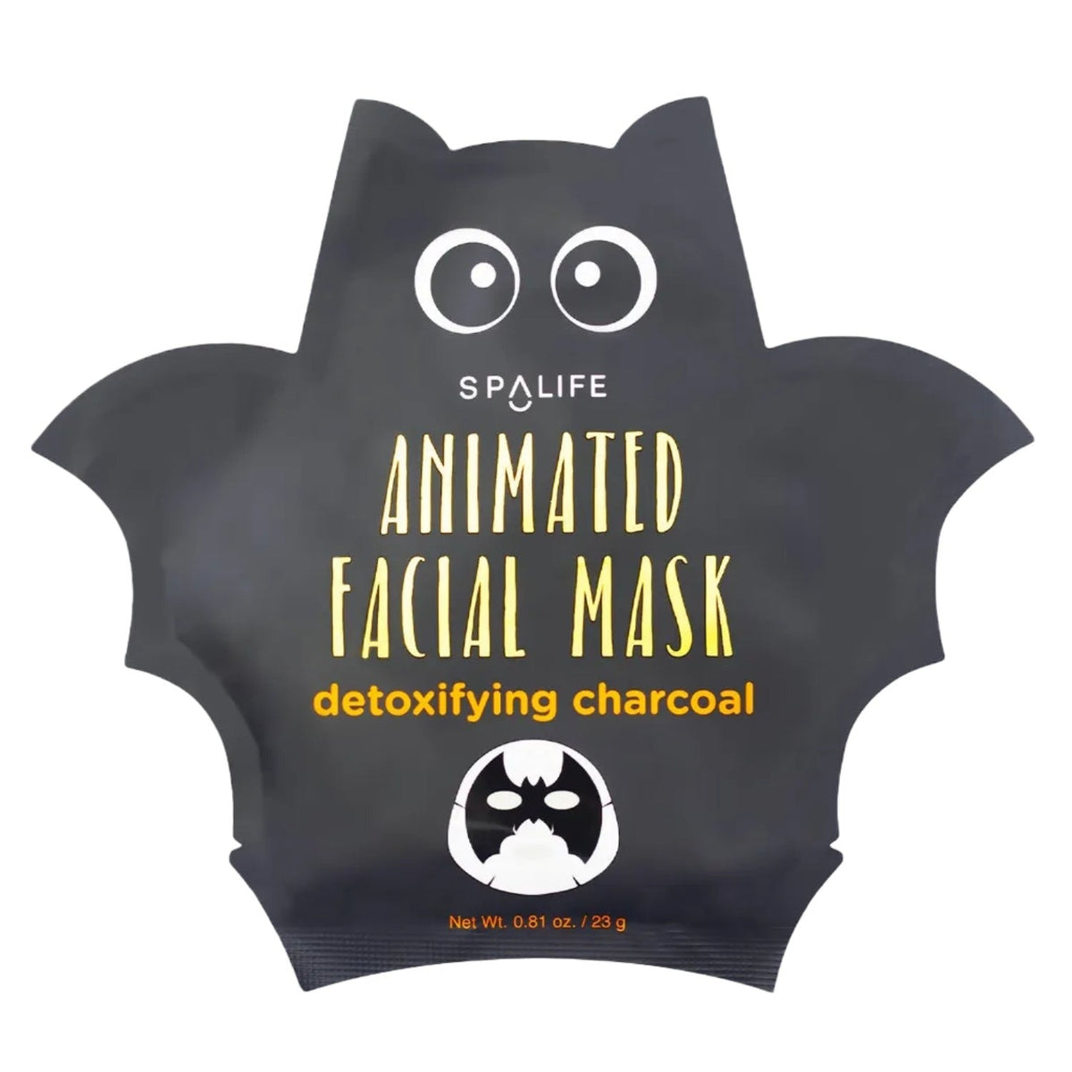 Charcoal Bat Halloween Face Mask