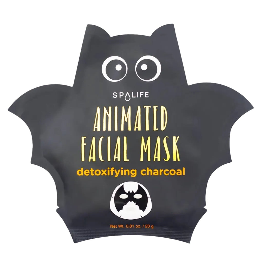 Charcoal Bat Halloween Face Mask