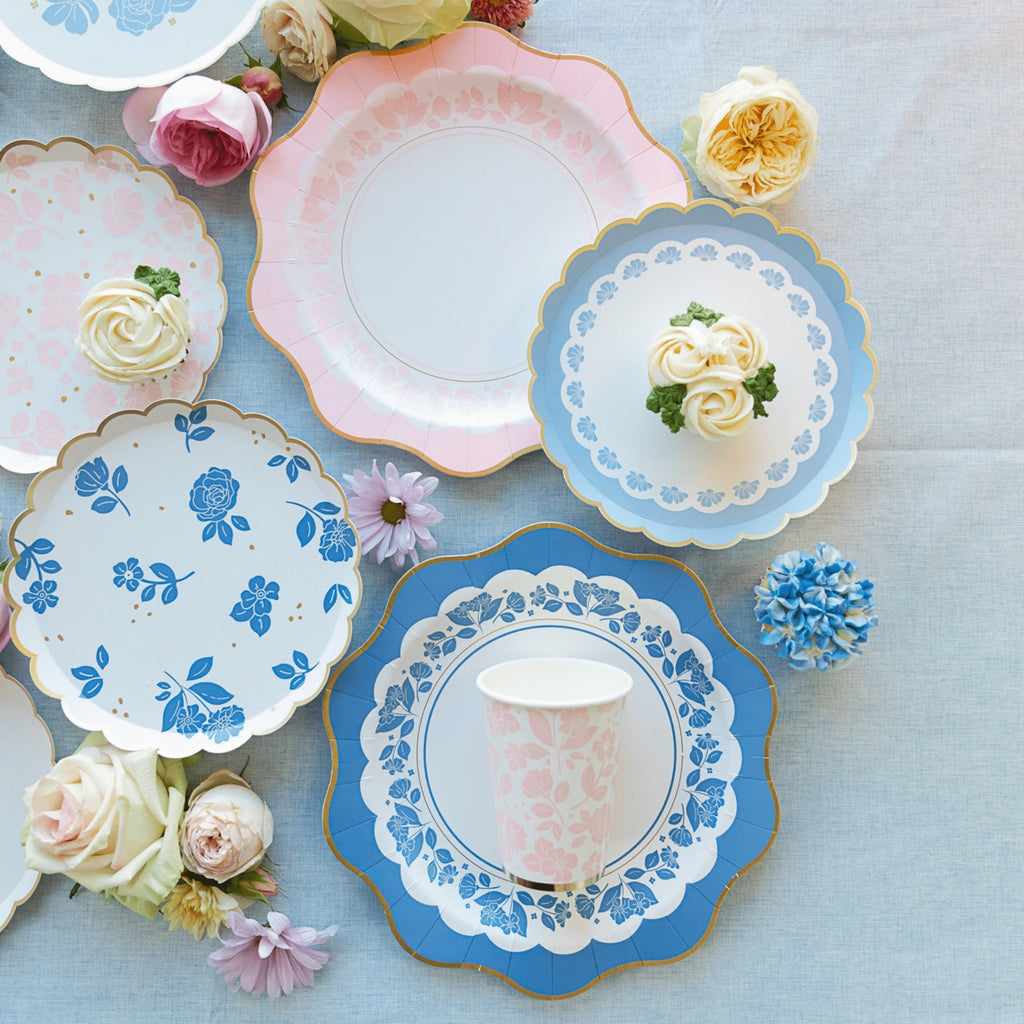 Petal Pink Elegant Floral Cups