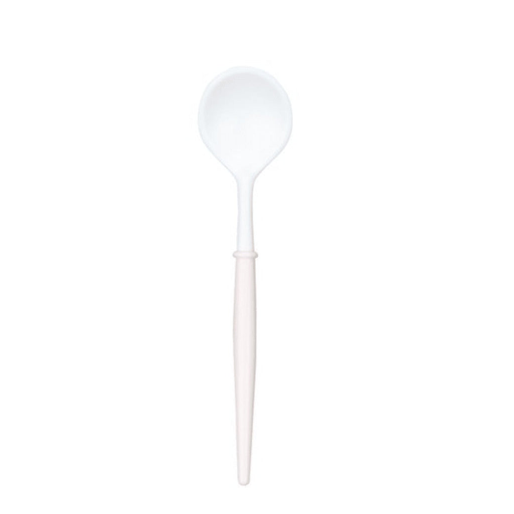 Fancy Blush Pink and White Cutlery
