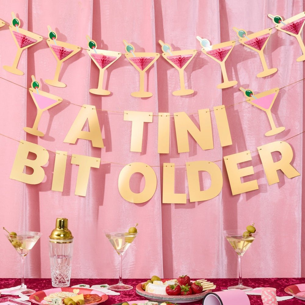 Martini Glass Honeycomb Banner