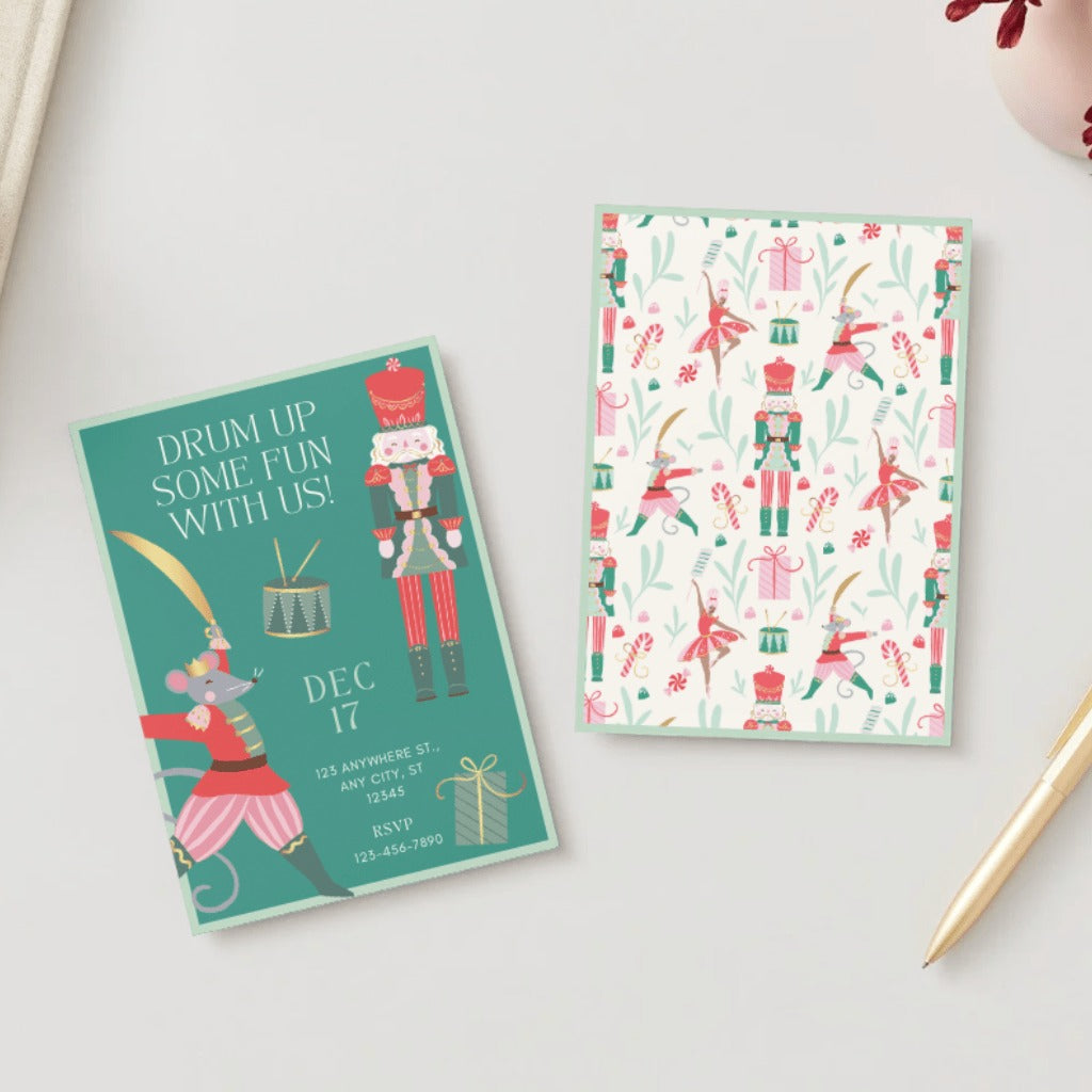 Whimsical Nutcracker Digital Party Invitation