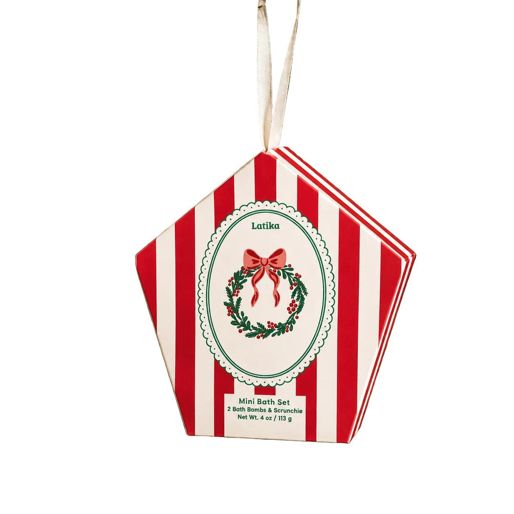 Wreath Christmas Mini Bath Bomb Gift Set