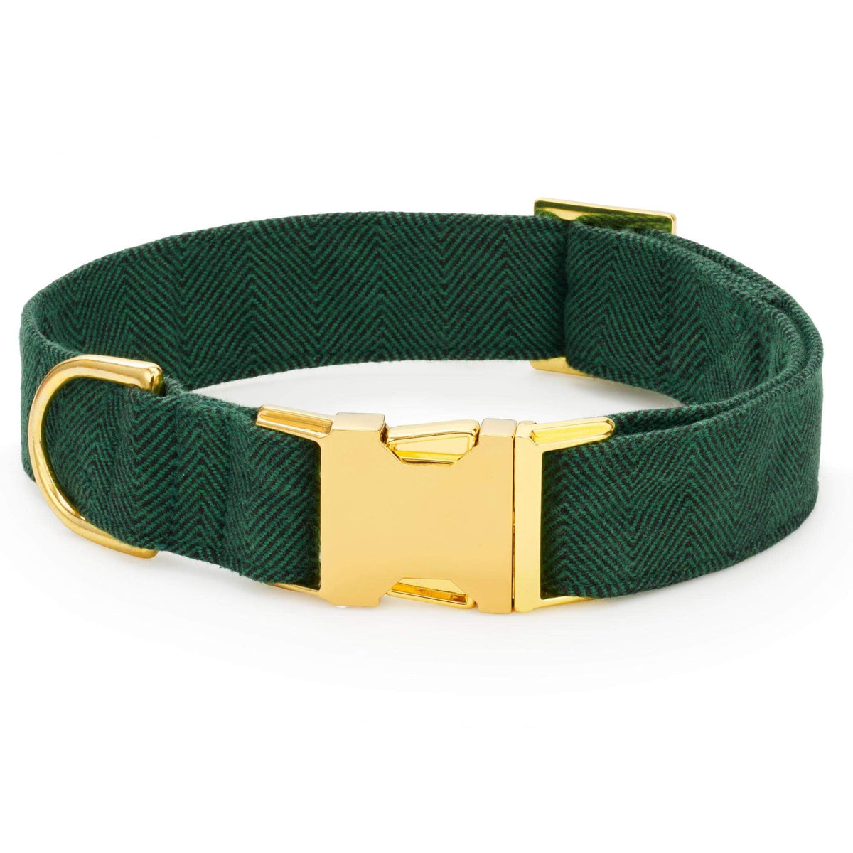 Evergreen Herringbone Flannel Collar Walk Set