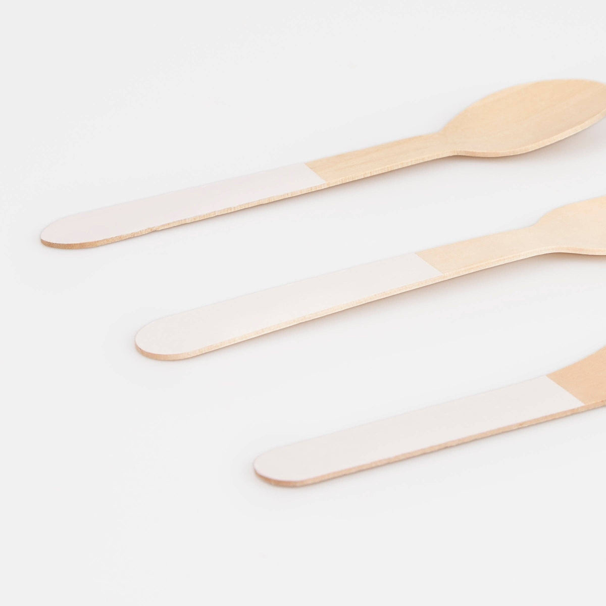 Ballet Slipper Pink Wooden Cutlery Set