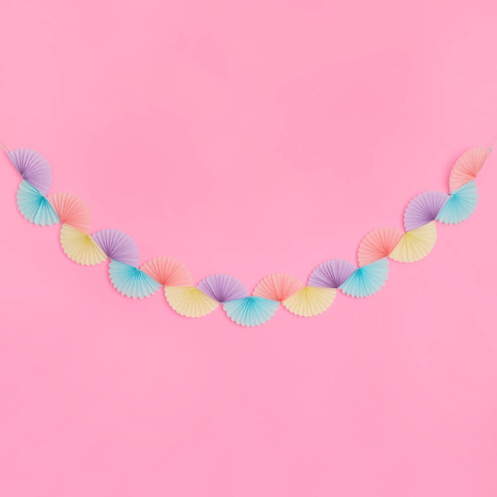 Pastel Tissue Fan Banner