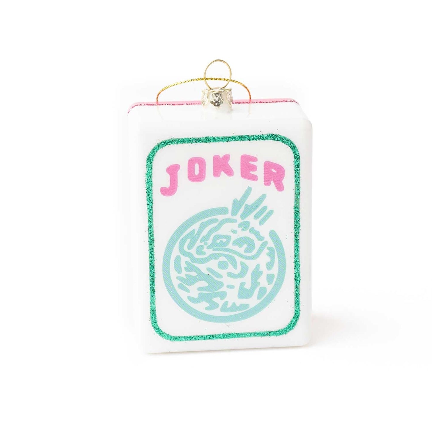 Large Mahjong Tile Glass Ornament