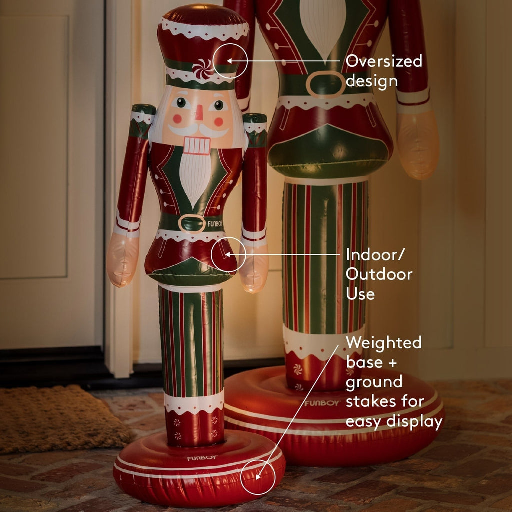 Small Inflatable Red & Green Nutcracker