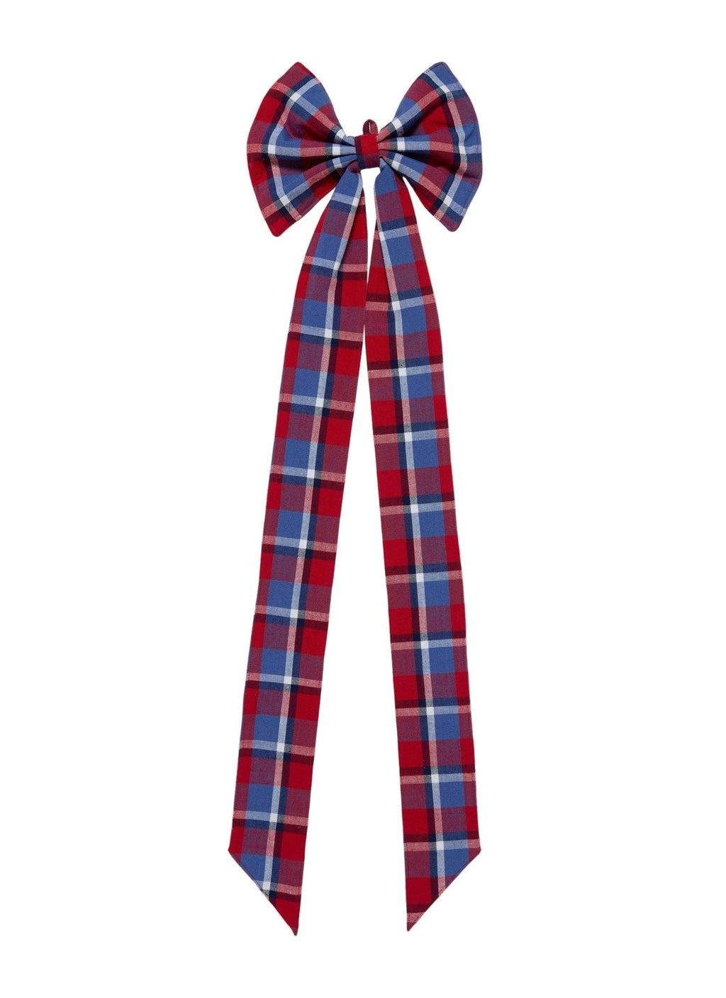Betty Plaid Red Fabric Bow
