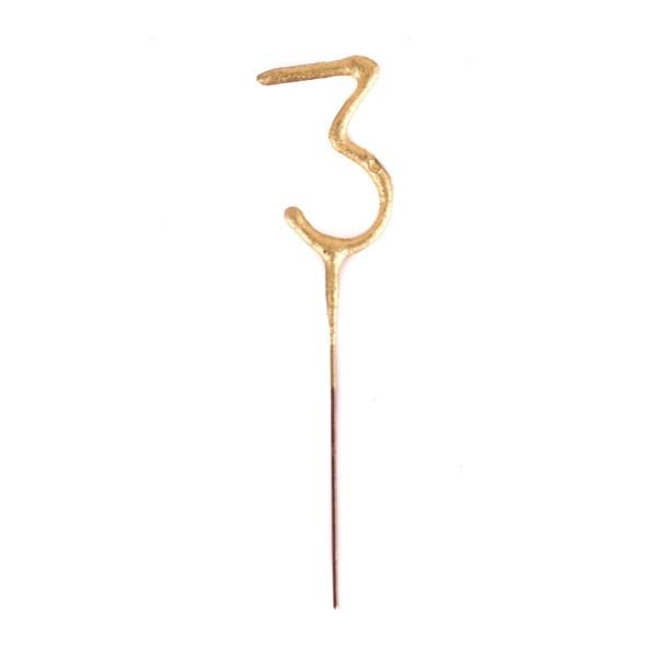 Gold Number Sparklers
