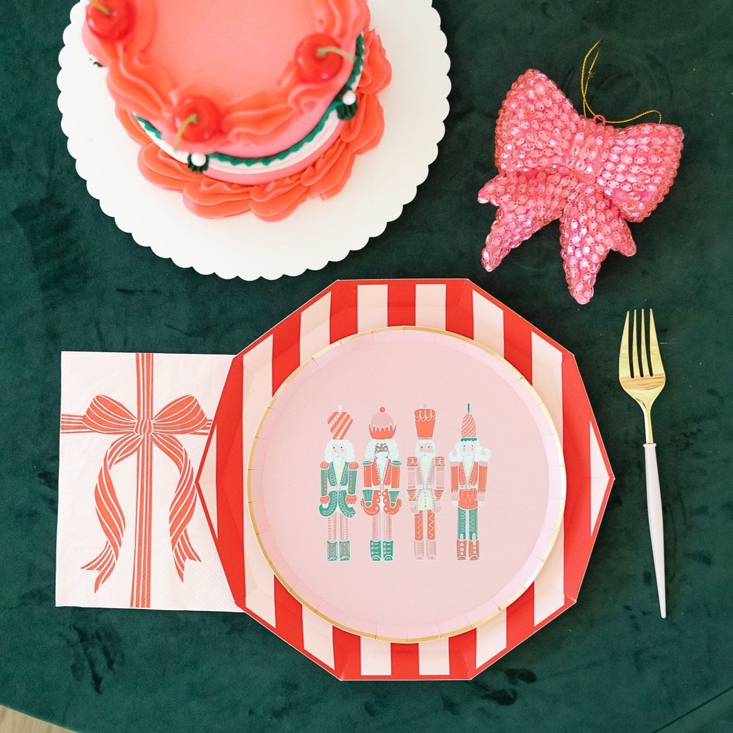 Red & Pink Present Large Napkins