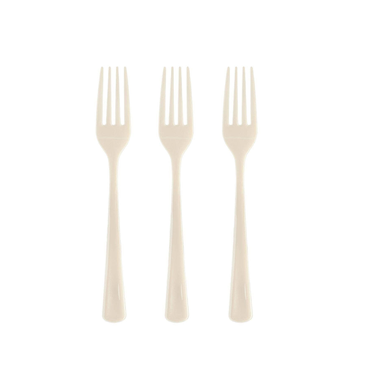 Ivory Plastic Forks