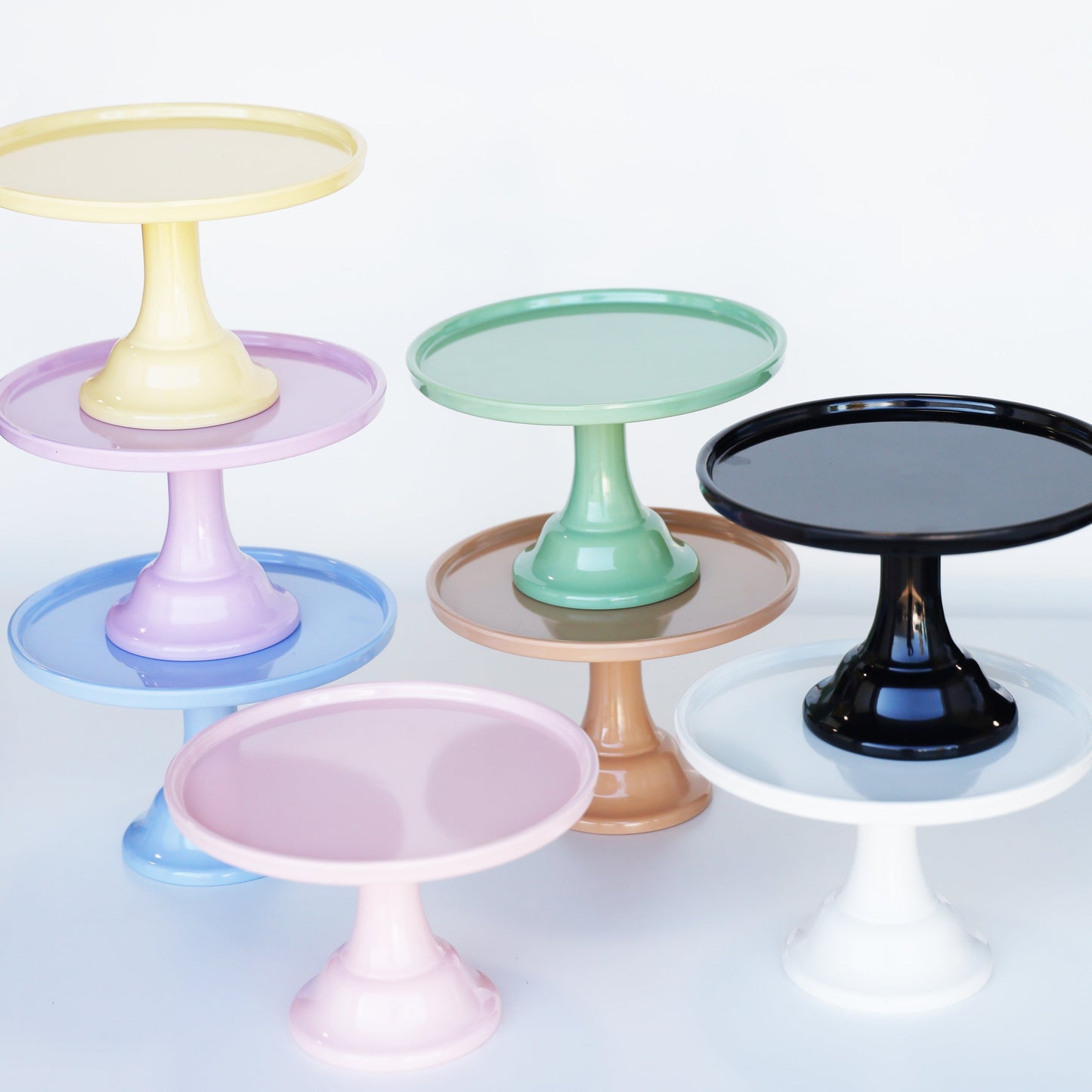 Small Daisy Yellow Melamine Cake Stand