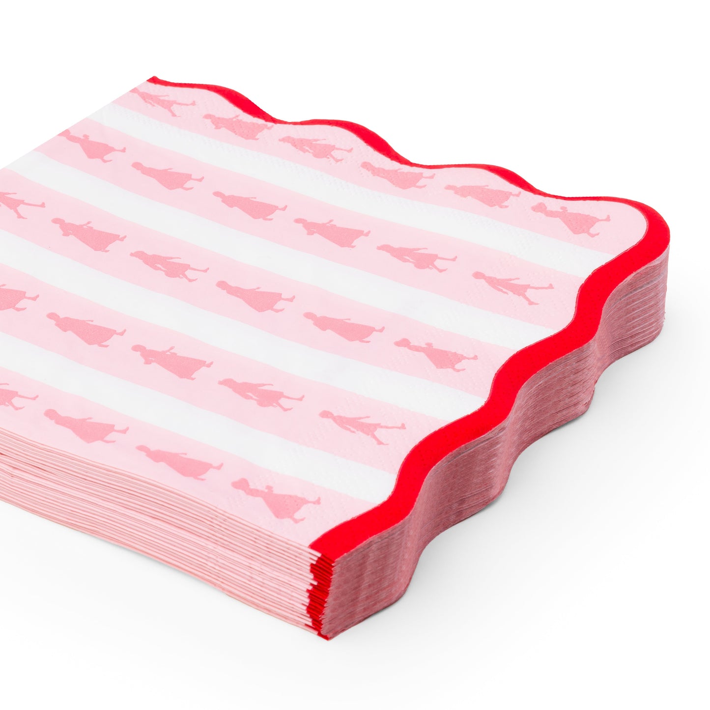 American Girl® X Bonjour Fete Pink Stripe Large Napkins