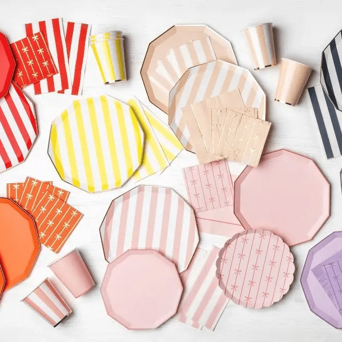 Petal Pink Signature Cabana Stripe Cups