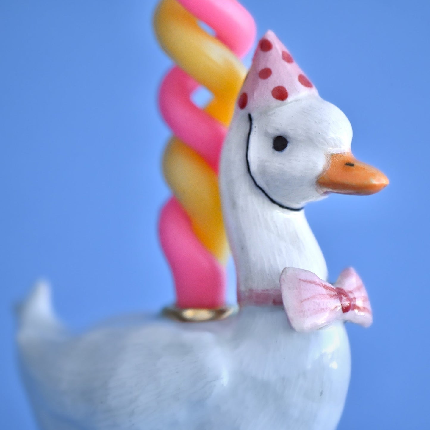 Pink Goose Birthday Candle Holder