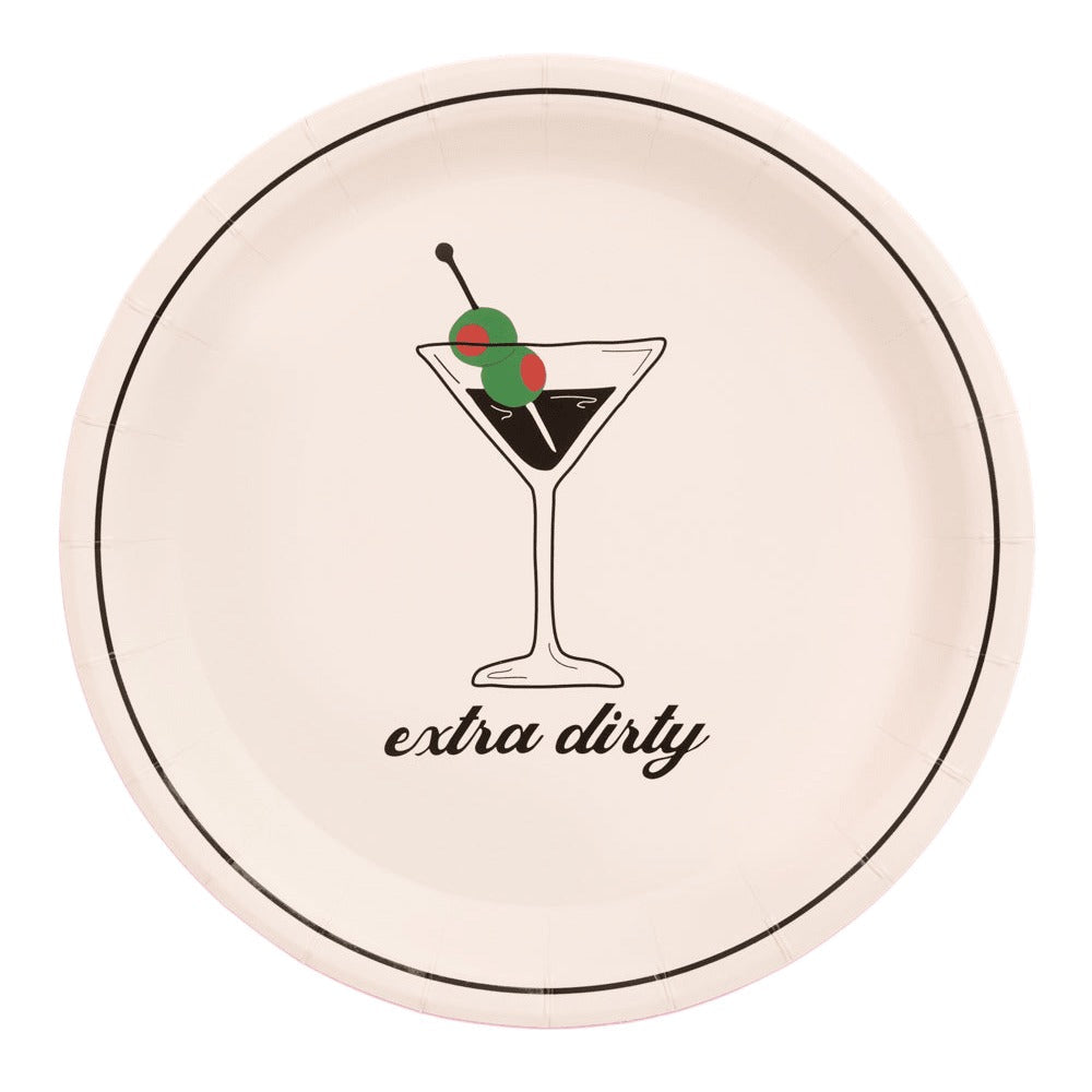 Extra Dirty Martini Plate Set
